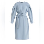 ASOS NWT  Paisie cotton blend light blue sweatshirt jersey Ls dress belted Photo 1