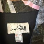 Joseph Ribkoff  Metallic Blazer 10 EUC Pink Black Zip Front Ruched Photo 5