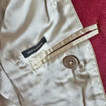 Massimo Dutti  | Dark Red Blazer Cotton Wool Stitch Detail | Size 2 Photo 7