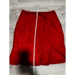 Vintage Piedad Bibiana Columbian Red Embroidered Velvet Skirt Flared‎ Hem 10 Photo 2