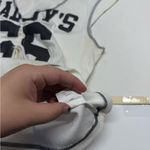 Y2K Daddys Girl Slogan Varsity Tank Top White Size L Photo 6