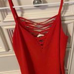 fab'rik Red Strappy Tank  Photo 0