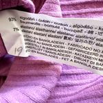 ZARA  Ribbed Tank Bodysuit V Neck Snap Button Up Stretch Knit Cotton Pink Medium Photo 3