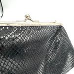 Kenneth Cole Y2K  Reaction Black Textured Clutch w/  removable Silver Chain Strap Photo 9