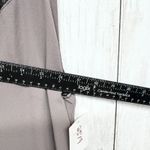 ASTR  Blouse Women Size Medium Gray Black Lace Inset Scoop Neck Sleeveless Top Photo 3