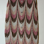 Faherty  Whitley Organic Cotton Midi Skirt in Desert Ikat Size XS Photo 0