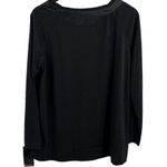 Daisy Fuentes Black Long Sleeve Top Bow Detail Size Large New Photo 33