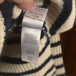 Rails  Claudia Cream Navy Striped Sweater Size Medium Photo 4