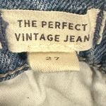 Madewell  Perfect Vintage Jeans Ellicott Wash Size 27 High Rise Straight Raw Hem Photo 7