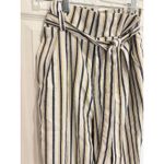 Forever 21  Striped Paper Bag Waist Pants High Rise Casual Trousers‎ S Photo 2