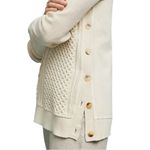 Anthropologie Saturday Sunday By  Size S Cream Arcana Buttoned Pullover Sweater Photo 2