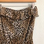 L8ter  Leopard Print Strapless Maxi Dress. Size Medium Photo 1