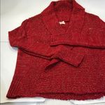 Ambiance Red Knit Cardigan Photo 8