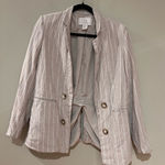 H by Halston  Pinstripe Blazer Jacket Photo 0