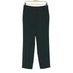 Rebecca Taylor  Cigarette Pants Emerald Green 6 Slim Fit Ankle Crop Photo 2