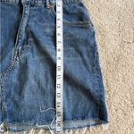 ZARA  Jean Skirt Womens Blue Y2K festival Denim Flat raw hem Front Mini medium Photo 13