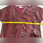 Adrienne  Shift Dress. Bordeaux Snake. Wine. Size Small. Photo 4