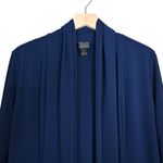 Clara Sun Woo Women's L Navy Blue Draped Open Front Cardigan Size L Photo 2