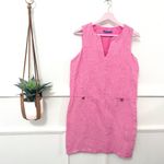 J. McLaughlin  Rue Linen Shift Dress Peony Pink Medium Beach Resort Summer Size S Photo 1