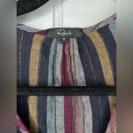 Rails  Beaux Varadero Stripe Linen Blend Long Sleeve Blouse Photo 6