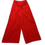 Flying Tomato Red Belted Wide Leg Pants Size Small Photo 1