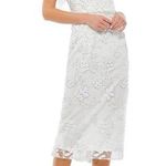 Mac Duggal  79337 White Beaded Sequin Floral Bridal Wedding Formal Gown NWT Photo 0