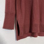 Athleta Mauve Wool Cashmere Crewneck Sweater Size Oversized Tunic SZ S Photo 4