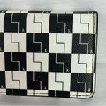 L.A.M.B. Black & White Checkerboard Wallet Y2K Signature Zip Around vintage Photo 1