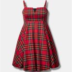 Torrid  Betsey Johnson Plaid Mini Babydoll Dress Photo 9