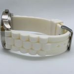 Game Time 38mm NHL Silver Tone dial White Silicone Band runs Photo 2