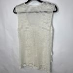 Y2k Cream Open Weave Tie Front Sweater Vest Small/ Medium Photo 8