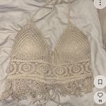 Adika Edikted Beige Crochet Top Photo 0