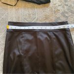 White House | Black Market High Waist Black Satin Knee Length Pencil Skirt 6 Photo 6