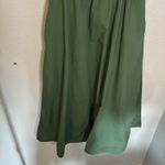 OPT Womens Green‎ Midi Dress Puff Sleeve Square Neck Party Cocktail Medium Green Photo 4