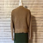 Banana Republic  Tiernan Relaxed Chunky Cotton Cropped Sweater Iced Latte Beige Photo 3