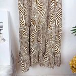 Moon River  Smocked Puff Sleeve Midi Dress Photo 6