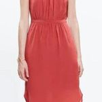 Madewell 100% Silk Skyway Cami Dress Warm Berry Pink Strappy Spaghetti size 2 Photo 0