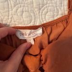 Pink Rose  Burnt Orange Tie Front Camisole Photo 2