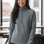 Marine layer  Samsara Women’s 1/4 Zip Golf Sweatshirt Sweater Size Size Medium Photo 0