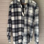 Falls Creek  flannel tunic popover XL soft cream gray long sleeve NEW Photo 0