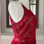 Night Way Halter Maxi Dress w/Lace Detail & Keyhole at Front Size 14 Photo 3