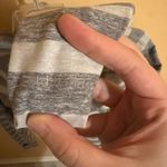 Lululemon Race Your Pace Gray Striped 1/2 Zip Pullover Photo 7