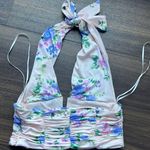 ZARA Floral Open Back Top Photo 1