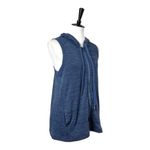 Active Life Tunic Vest Hooded Zip Front Pockets Blue Heather Women’s Size Small Photo 1