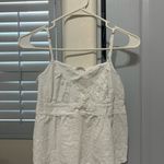 Brandy Melville White Eyelet Camisole Top Photo 0