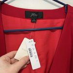 J.Crew  NWT Wrap Dress in 365 Crepe‎ Festive Red Size 4 Photo 3