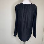 French Dressing Jeans 100% Silk Black Snakeprint Sz Small Photo 1