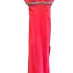 Wow Couture WOW! Pink Beaded Pageant Prom Dress Gown Sleeveless Size 2 Photo 0