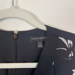 Banana Republic  Women's 12 Black‎ and White Floral Handkerchief Hem Dress Photo 3