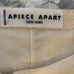 Apiece Apart Beige & White Knit Cape Poncho – One Size – Boho Minimalist Des Photo 1